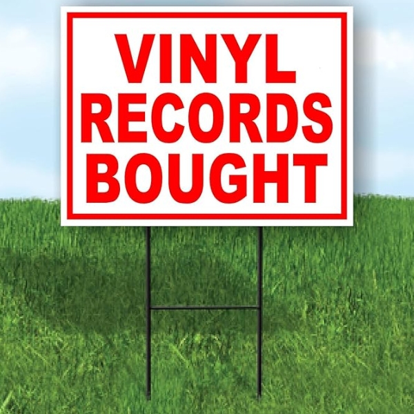 vinyl single sided sign