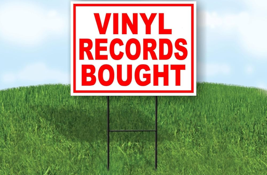 vinyl single sided sign